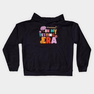 In My Testing Era, Retro Test Day Era 2024 Kids Hoodie